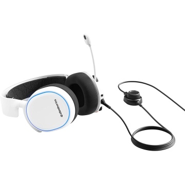 SteelSeries Arctis 5 Gaming Headset RGB DTS Headphone X v2.0 Surround PC PS4 weiß – Bild 3