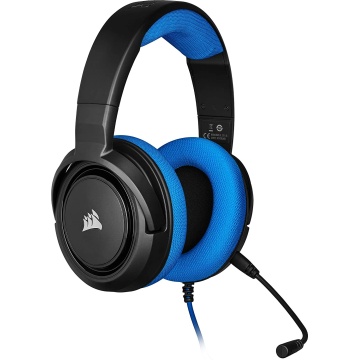 Corsair HS35 Stereo Gaming Headset abnehmbares Mikrofon Xbox One PS4 blau – Bild 2