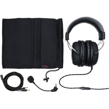 HyperX Cloud Gaming Headset Kopfhörer In Line Audio Control PC Xbox PS4 silber – Bild 4