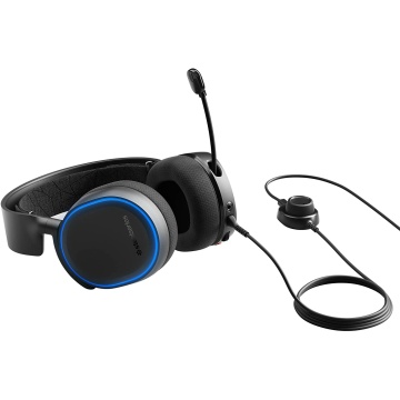 SteelSeries Arctis 5 Gaming Headset RGB Beleuchtung Surround für PC PS5 schwarz – Bild 4