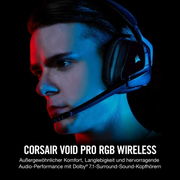 Corsair VOID PRO RGB WIRELESS Special Edition Gaming Headset Dolby 7.1 schwarz – Bild 3