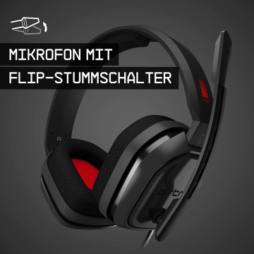 ASTRO A10 Gaming-Headset mit Kabel Dolby ATMOS 3,5mm Anschluss Xbox Series X|S Xbox One PS5 PS4 Nintendo Switch PC Mac Smartphone Schwarz Rot – Bild 4