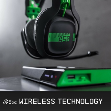 ASTRO Gaming A50 Headset kabellos  Basisstation mit Dolby 7.1 Surround Sound kompatibel mit Xbox One  PC  Mac  grau grün – Bild 2