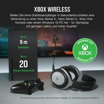 Corsair HS75 XB Wireless Gaming Headset Dolby Atmos Xbox One Series X S schwarz – Bild 4