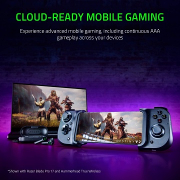 Razer Kishi für Android Smartphone Gaming Controller USB-C Anschluss Ergonomisches Design, Individuelle Passform für Handys, Analog-Stick, Ultra niedrige Latenz) Schwarz – Bild 2