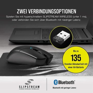 Corsair KATAR PRO WIRELESS Gaming Maus Optischer Sensor 1 ms Wireless Technologie – Bild 2