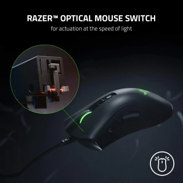 Razer DeathAdder V2 Gaming Maus Optische Switches 20K Sensor programmierbar RGB – Bild 3