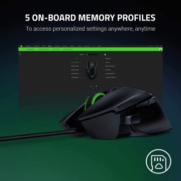Razer Basilisk V2 Gaming Maus programmierbar Optische Switches 20000 DPI LED – Bild 3