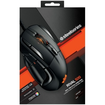 SteelSeries Rival 500 Optische Gaming Maus RGB MMO 15 Tasten Haptisch schwarz – Bild 5