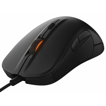 SteelSeries Rival 300 Optische Gaming Maus RGB Beleuchtung 6 Tasten Gummierte seitliche Griffflächen Farbe schwarz – Bild 2