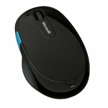 Microsoft Sculpt Comfort Mouse Maus schwarz ergonomisch kabellos über Bluetooth – Bild 3