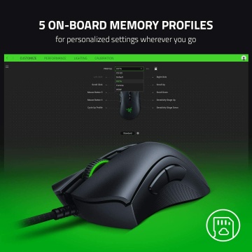 Razer DeathAdder V2 Gaming Maus Optische Switches 20K Sensor programmierbar RGB – Bild 6