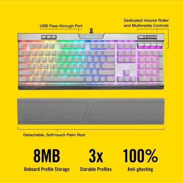 Corsair K70 RGB Mk.2 Special Edition mechanische Gaming Tastatur Cherry MX Speed QWERTY – Bild 2