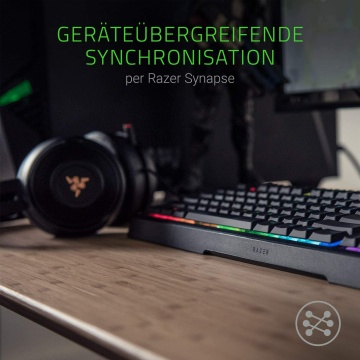 Razer Ornata Chroma Gaming Tastatur Mecha Membran Tasten Chroma RGB Beleuchtung und Ergonomischen Design mit Handballenauflage – Bild 7