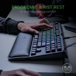 Razer BlackWidow Tournament Edition Chroma V2 ergonomische Handgelenkauflage Razer Yellow Mechanical Switch linear und leise – Bild 4