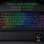 Razer BlackWidow Tournament Edition Chroma V2 ergonomische Handgelenkauflage Razer Yellow Mechanical Switch linear und leise – Bild 5