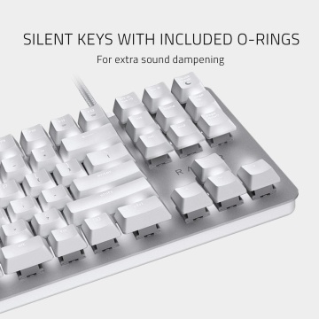Razer BlackWidow Lite Mercury Mechanische Gaming Tastatur Razer Orange Switches US QWERTY – Bild 5