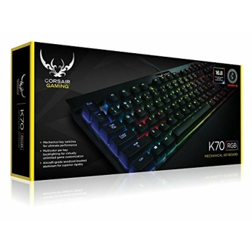 Corsair K70 RGB Mechanische Gaming Tastatur Cherry MX Brown Blacklit QWERTZ – Bild 3