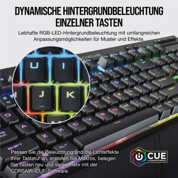 Corsair K68 RGB Mechanische Gaming Tastatur Cherry MX Red LED RGB QWERTZ – Bild 2