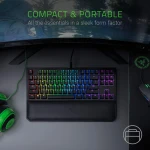 Razer BlackWidow Tournament Edition Chroma V2 ergonomische Handgelenkauflage Razer Yellow Mechanical Switch linear und leise – Bild 7