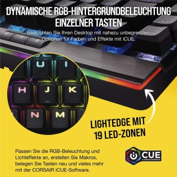 Corsair K95 RGB Platinum Mechanische Gaming Tastatur Cherry MX Brown QWERTZ DE – Bild 9
