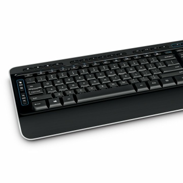 Microsoft Tastatur RF Wireless QWERTY Spanisch Schwarz  Tastaturen Kabellos  RF Wireless Mechanischer Switch QWERTY schwarz  Maus enthalten – Bild 3