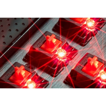 Corsair K70 Rapidfire Red LED Mechanische Gaming Tastatur Cherry MX Speed QWERTZ – Bild 3