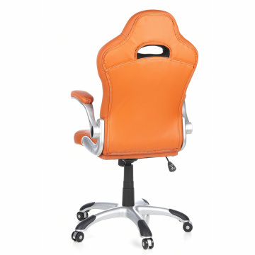 hjh OFFICE Racing Chefsessel RAYCER Sport Kunstleder Orange / Grau Gaming Stuhl Bürostuhl, Armlehnen klappbar – Bild 3