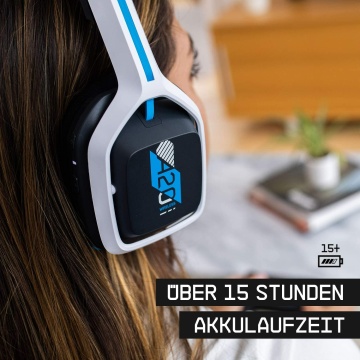 ASTRO A20 Wireless Gaming Headset Gen 2 Flip to Mute hohe Reichweite PS5 PC weiß – Bild 3