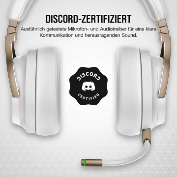 Corsair VIRTUOSO RGB WIRELESS Gaming Headset Kopfhörer 7.1 Surround Perlmutt – Bild 11