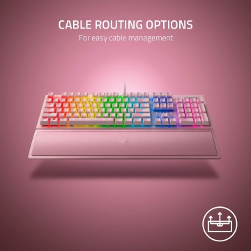 Razer BlackWidow V3 Quartz Green Switch RGB Chroma Beleuchtung QWERTY US Layout Pink – Bild 4