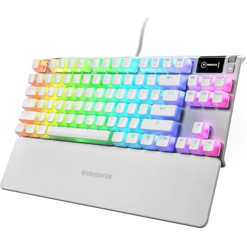 SteelSeries Apex 7 TKL Ghost mechanische Gaming Tastatur OLED US QWERTY Layout – Bild 2