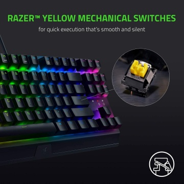 Razer BlackWidow V3 Tenkeyless Yellow Switch US Layout – Bild 6