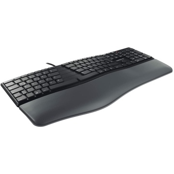 CHERRY KC 4500 ERGO ergonomische Tastatur gepolsterter Handballenauflage QWERTZ schwarz – Bild 2