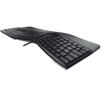 CHERRY KC 4500 ERGO ergonomische Tastatur gepolsterter Handballenauflage QWERTZ schwarz – Bild 3