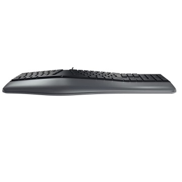 CHERRY KC 4500 ERGO ergonomische Tastatur gepolsterter Handballenauflage QWERTZ schwarz – Bild 5