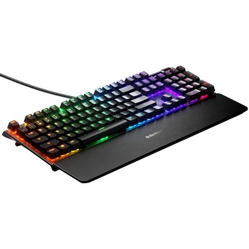 SteelSeries Apex 7 Mechanische Gaming Tastatur Oled Braun Schalter QWERTZ DE – Bild 4