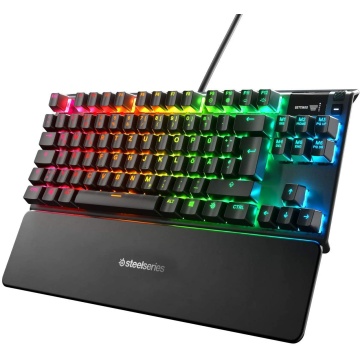 SteelSeries Apex 7 TKL Mechanische Gaming Tastatur Kompakt TKL OLED Rot Schalter Deutsches QWERTZ – Bild 8