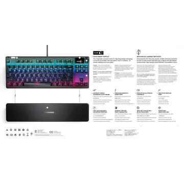 SteelSeries Apex 7 TKL Mechanische Gaming Tastatur OLED Rot Schalter UK QWERTY – Bild 9